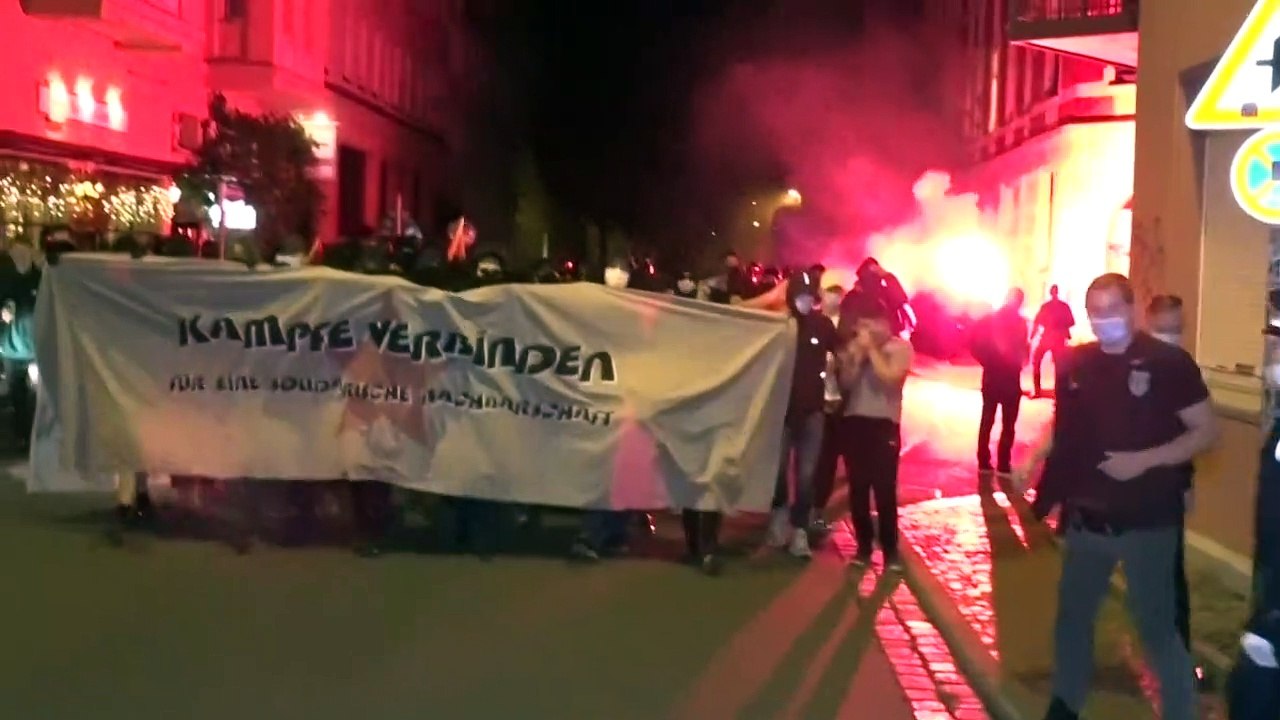 Erneut gewaltsame proteste in leipzig