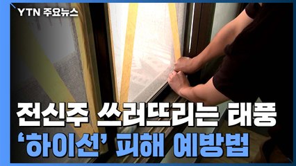 전신주도 쓰러뜨리는 태풍...북상하는 '하이선' 피해 예방법 / YTN