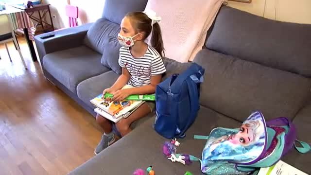 Mascarilla y gel en las mochilas de los más pequeños