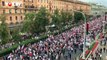 شاهد.. عشرات الآلاف يخرجون إلى شوارع مينسك في احتجاجات جديدة ضدّ لوكاشنكو