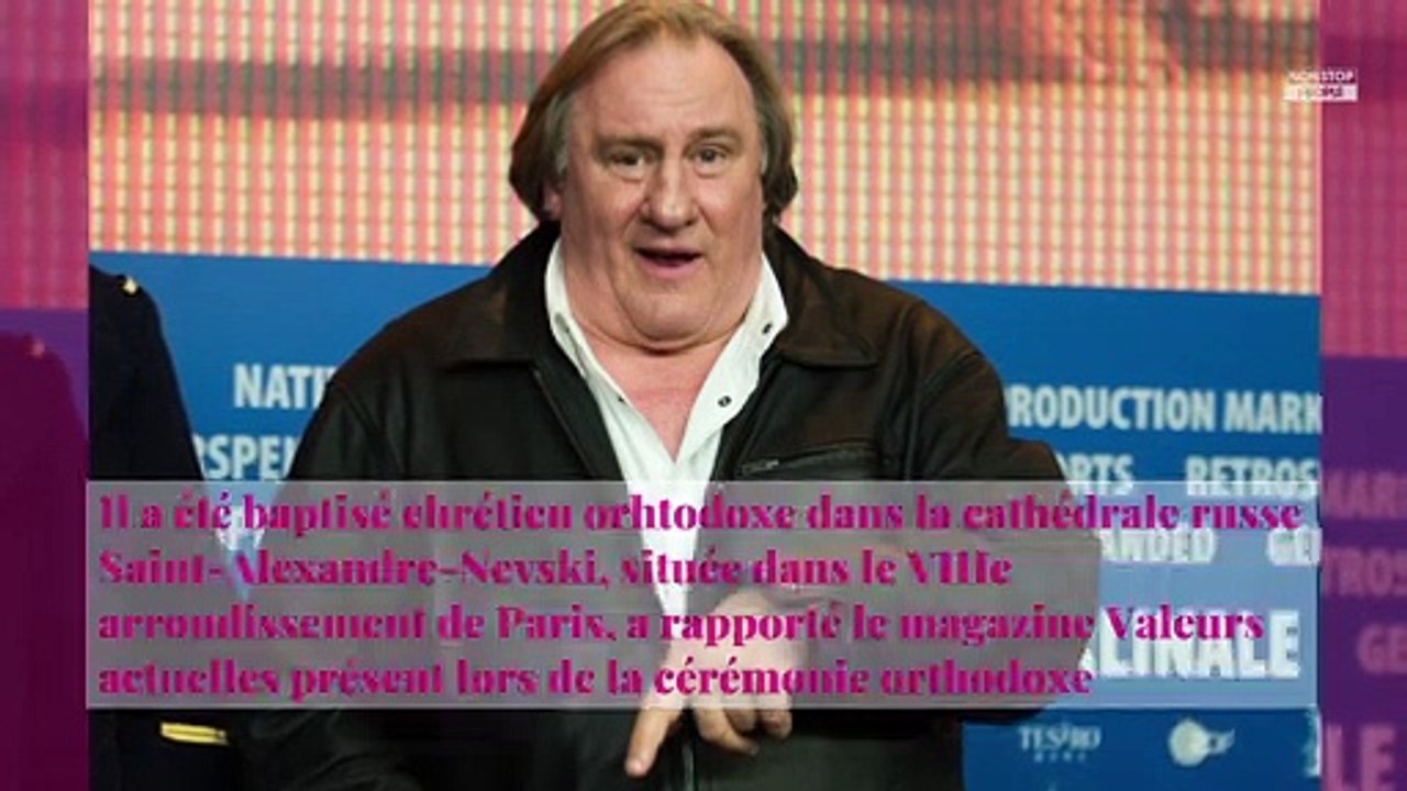 Gérard Depardieu baptisé : l'acteur s'est conve...
