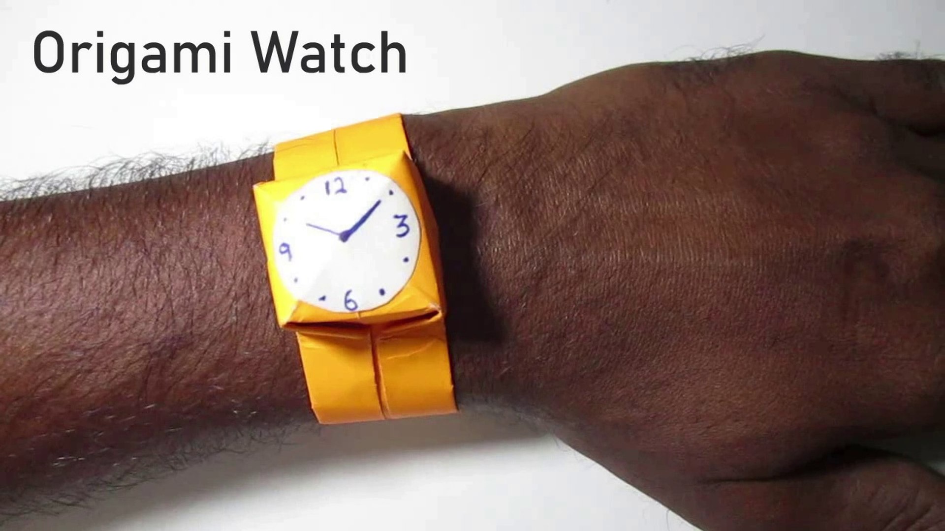 Origami Paper Watch How to Make A Watch Out of Paper Paper Watch Ideas DIY Origami Watch Paper Craft Ideas