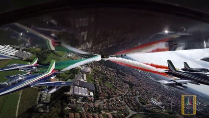 Gran Premio d'Italia: il sorvolo delle Frecce Tricolori