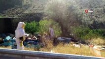 Malatya'da arı kovanı yüklü kamyon devrildi: 3 ölü