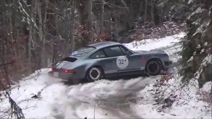 PORSCHE 911 sur la neige - vidéo lulu du jura