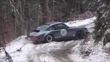 PORSCHE 911 sur la neige - vidéo lulu du jura