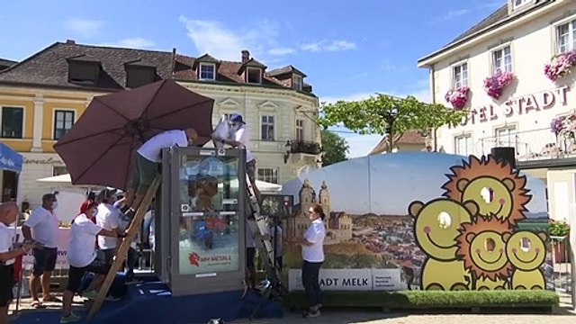 Austrian Man Breaks World Record for Standing in Box of Ice