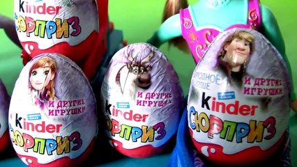 Download Video: Kinder Egg Disney Frozen Princess Anna Elsa Kristoff Olaf Sven by funtoyscollector Disney toy review