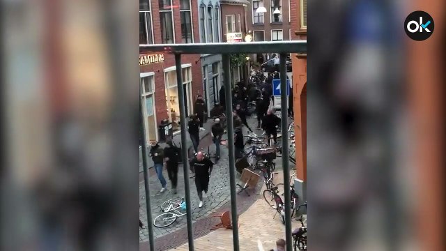 Batalla campal entre ultras en Holanda