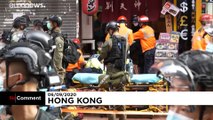 Hong Kong: 'Oyumu geri ver' diyenlerin eyleminde en az 290 gözaltı