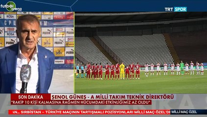 Şenol Güneş'in Sırbistan maçı sonrası açıklamaları