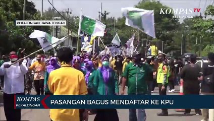 Pasangan Bagus Daftar ke KPU