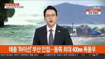 [날씨] 태풍 '하이선' 부산 인접…동쪽 최대 400㎜ 폭풍우