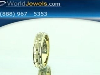 5MM Two Tone Gold Wedding Band WW-11