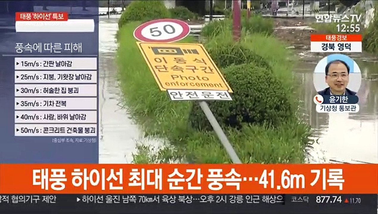 10호 태풍 '하이선' 북상…전국 곳곳 폭우·강풍