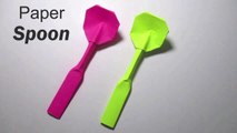 Origami Paper Spoon | How to Make A Spoon Out of Paper | Paper Spoon Making | Simple Origami Spoon | Paper Craft Ideas