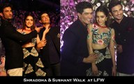 Shraddha & Sushant Walk for Manish Malhotra at LFW