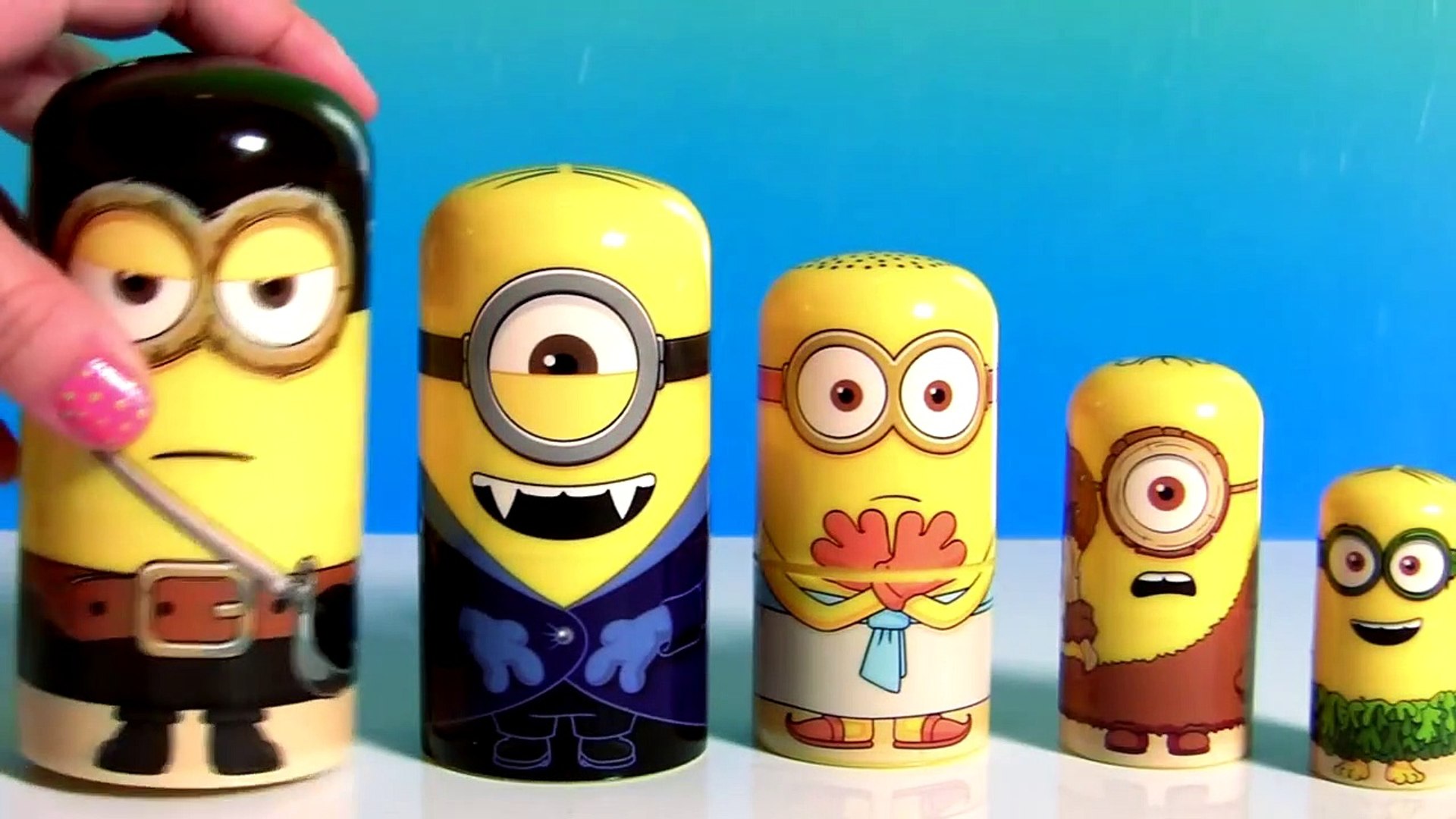 Minions Stacking Cups Nesting Toys Surprise Pirate Minion, Vampire Minion  Disney Toys Review Channel - video Dailymotion
