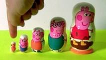 New Peppa Pig Nesting Toys Surprise Stacking Cups Matryoshka Wooden Dolls Матрёшка