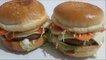 How To Make Burger/Spicy Crispy Chicken Burger Recipe/chiken patti burger/tikki burger