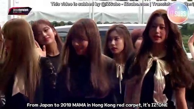 [ENG SUB] 181214 [MAMA HONGKONG] Red Carpet with IZ*ONE│2018 MAMA in HONG KONG