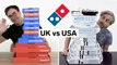 Every difference between UK and US Domino's including portion sizes, calories, and exclusive items