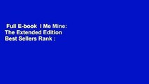 Full E-book  I Me Mine: The Extended Edition  Best Sellers Rank : #3