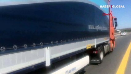 Büyükçekmece TEM Otoyolu'nda kilometrelerce geri geri gitti 