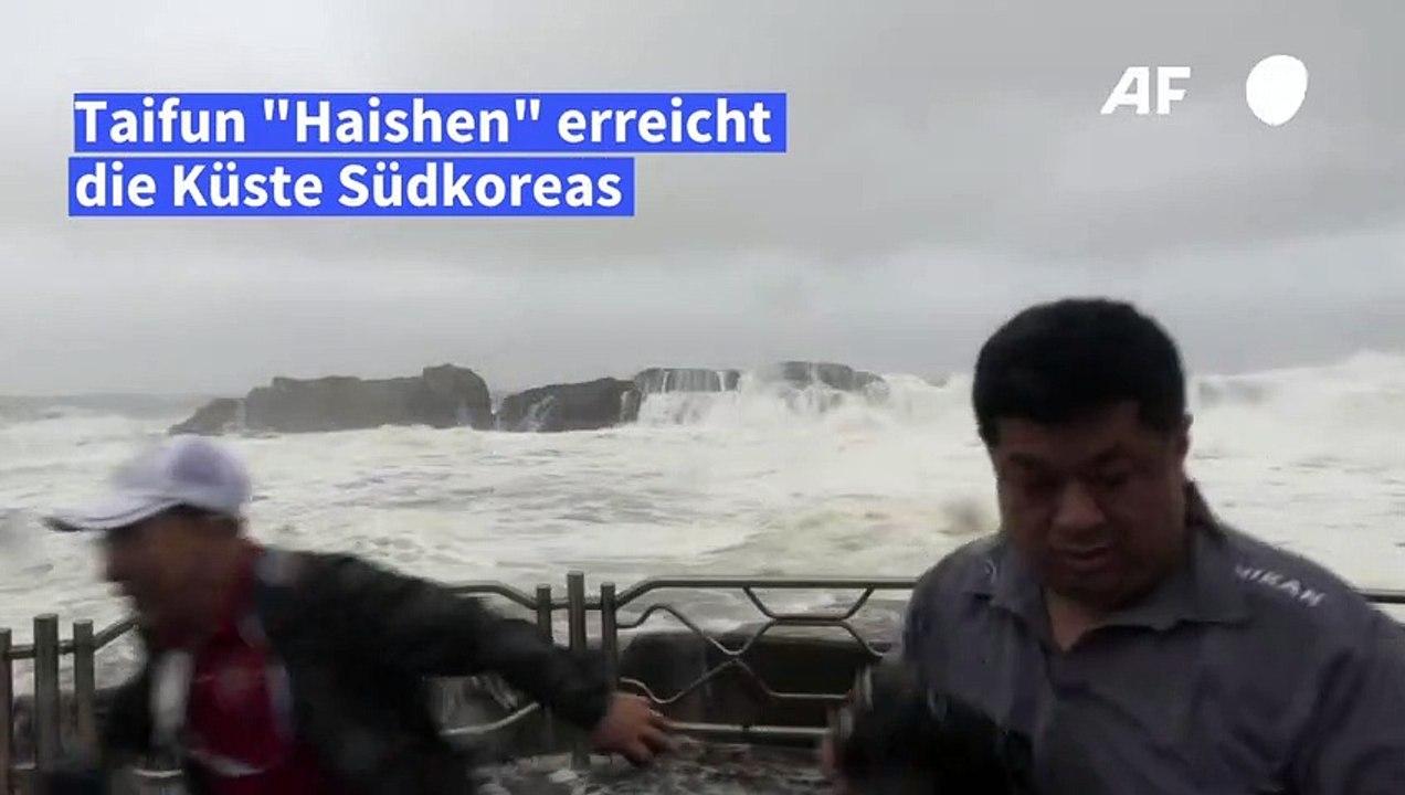 Taifun 'Haishen' wütet in Südkorea