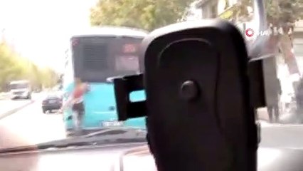 Sultanbeyli’de Patenli çocuğun tehlikeli yolculuğu kamerada