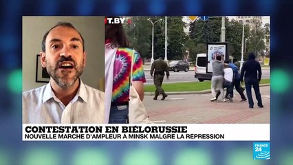 Contestation en Biélorussie : "on voit de plus en plus de policiers sans uniforme"