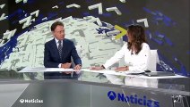Matías Prats y Mónica Carrillo en los informativos de Antena3