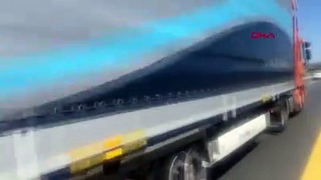 Büyükçekmece Tem Otoyolu'nda kilometrelerce ters yönde gitti