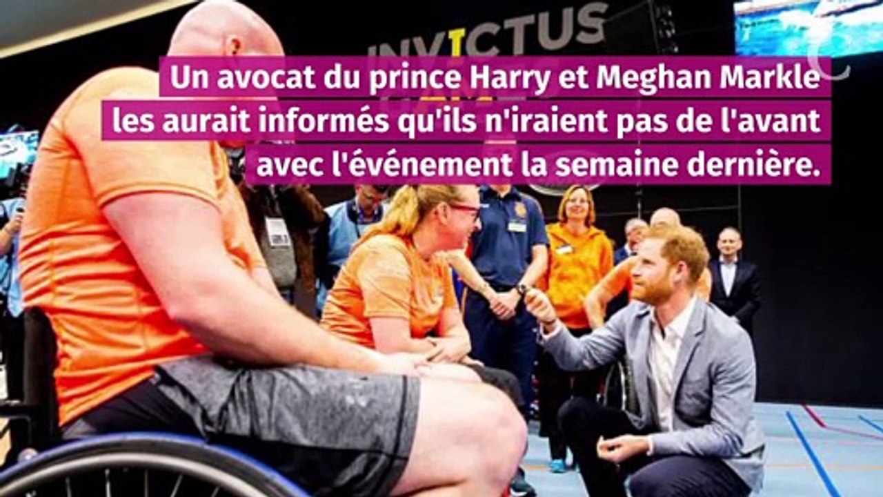 Le Prince Harry annule par surprise un événemen...