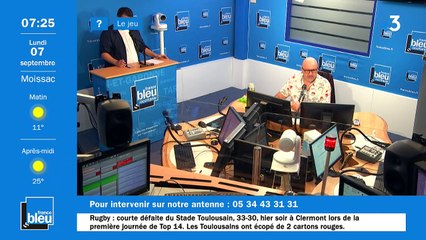 La matinale de France Bleu Occitanie du 07/09/2020