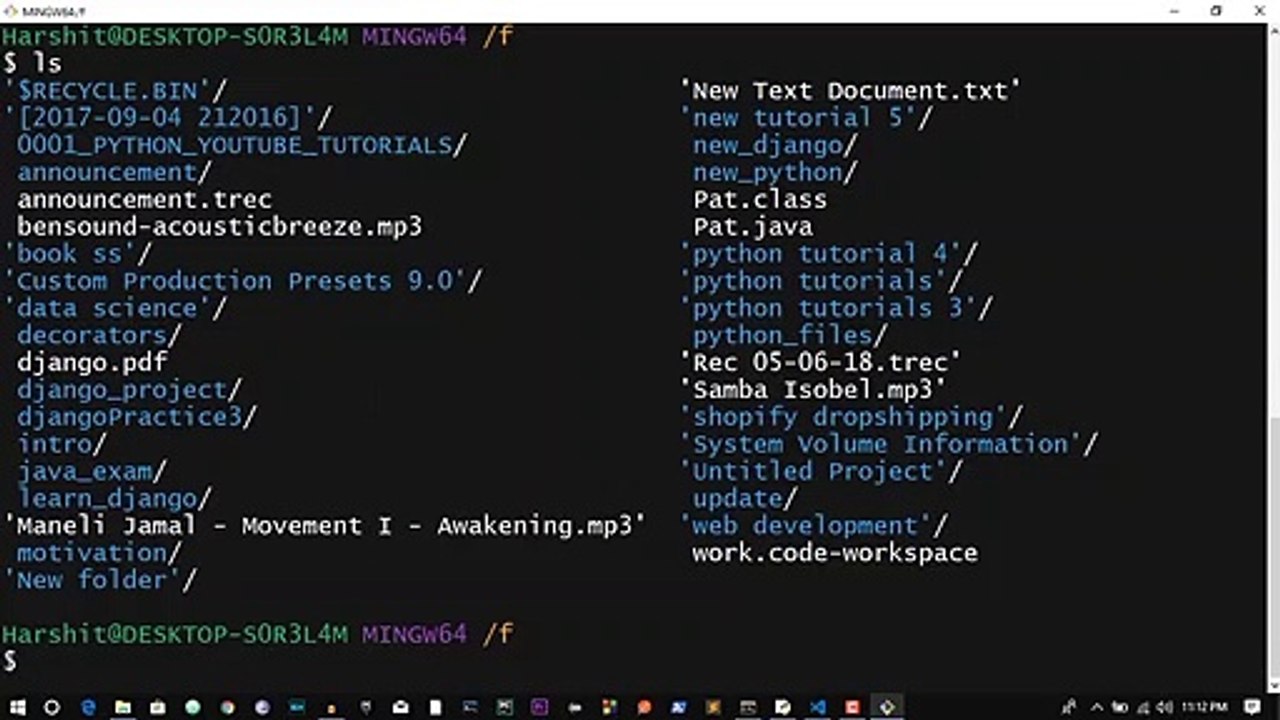 Command Line tutorial with Git Bash _ Python tutorial 4 (1)_1