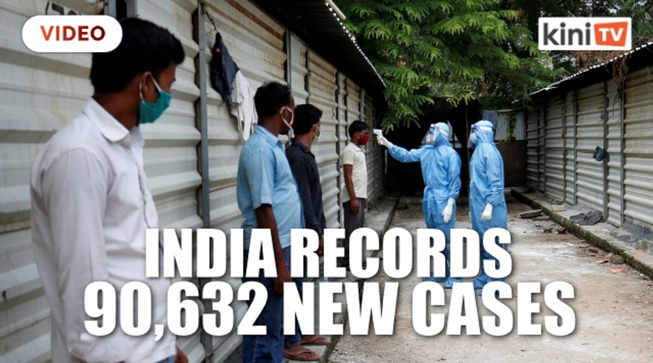 India reports 90,000 new Covid-19 cases in a day