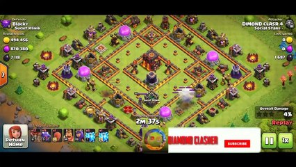 Th 10   3* attacks strategy||th 10 dragon lightning spel attacks strategy