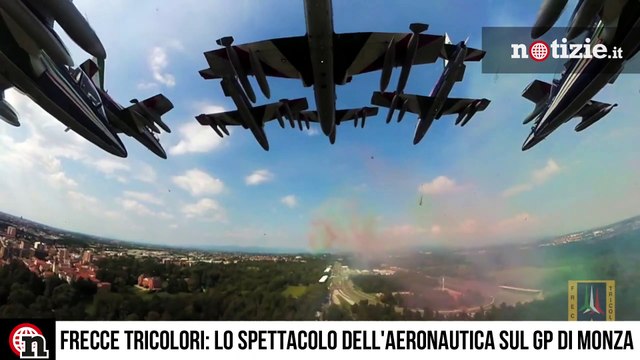 Gp Monza, la spettacolare coreografia delle Frecce Tricolori