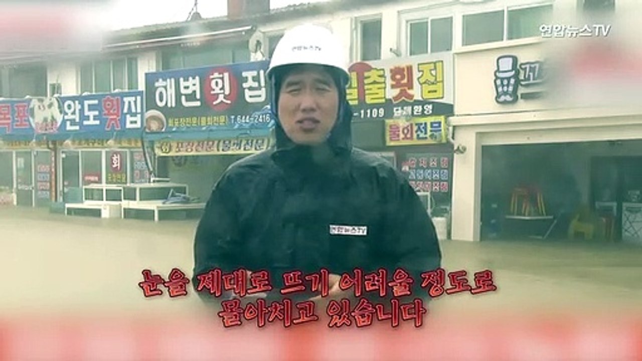 [PICK] 태풍 하이선 맞고 온 기자들…강풍 세기 어느 정도?