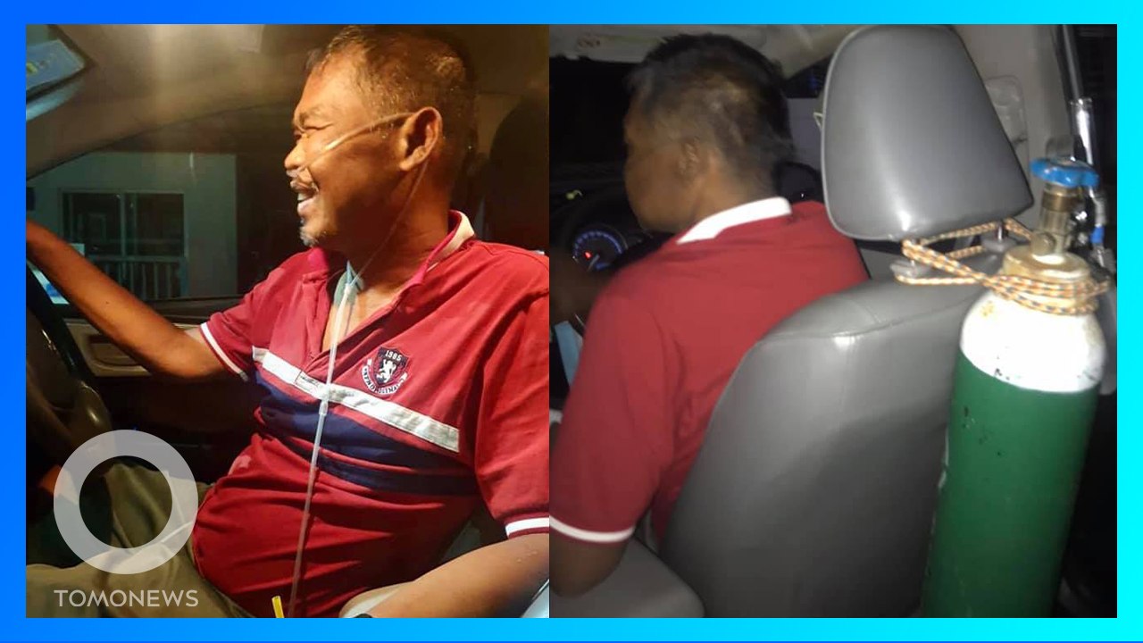 疾病纏身 泰國計程車司機帶氧氣筒載客