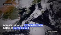 Après le Japon, le typhon Haishen frappe les côtes de la Corée du Sud