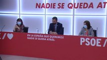 Sánchez preside la reunión de la Ejecutiva Federal del PSOE