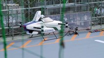 Flying drone car has successful test flight in Japan