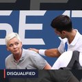 Djokovic disqualified from US Open after hitting judge with ball