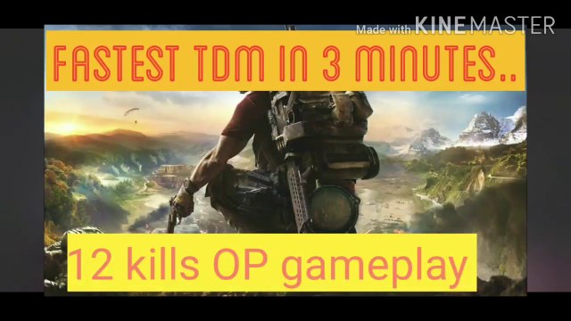 Fastest TDM in 3 minutes with 12 kills