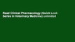 Read Clinical Pharmacology (Quick Look Series in Veterinary Medicine) unlimited