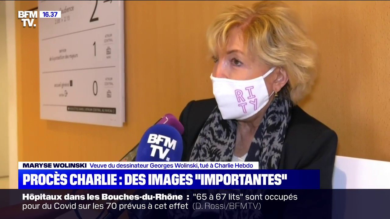 Charlie Hebdo: pour Maryse Wolinski, la diffusion des images de l'attentat lors du procès était "importante"