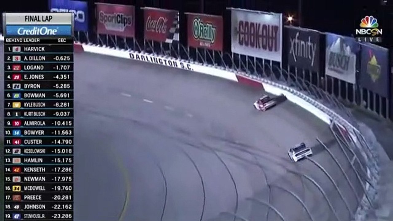 NASCAR Darlington Harvick wins opening race of Cup Series playoffs