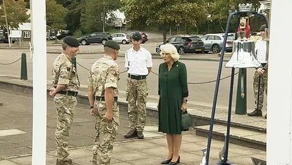 Camilla visits 1st Battalion, The Rifles